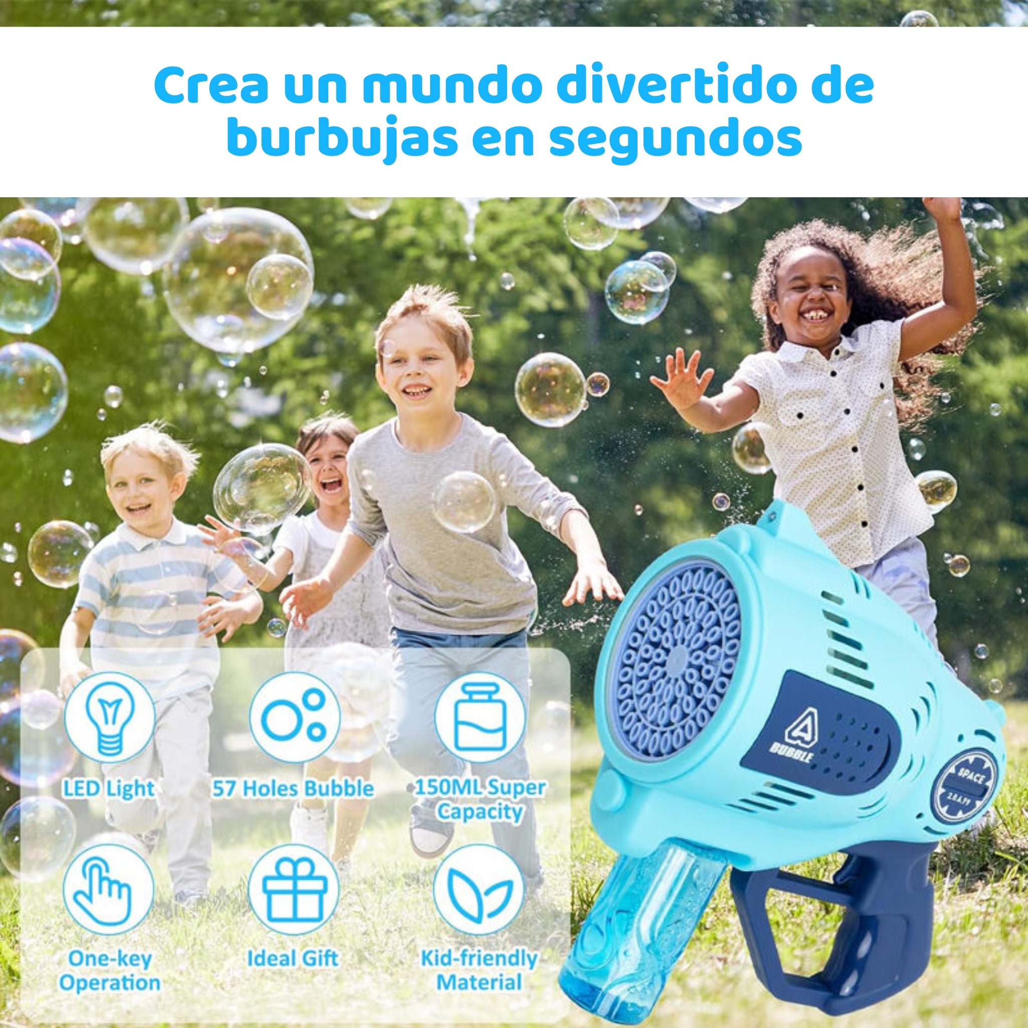 Pistola Burbujas Pro