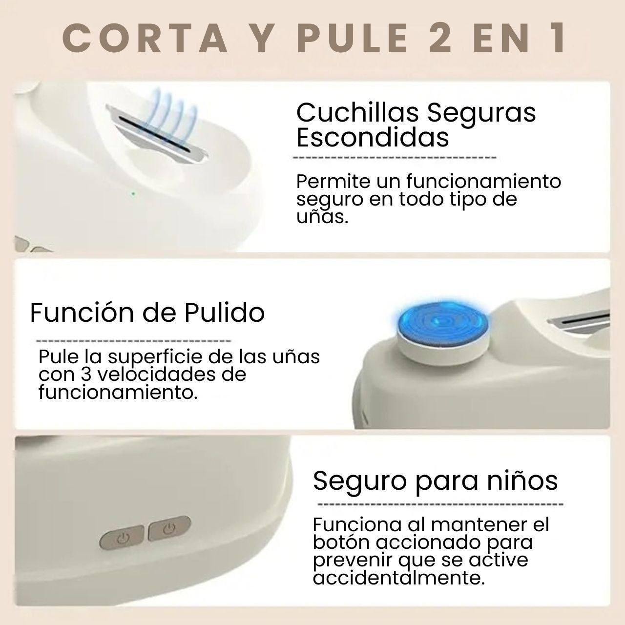 Cortaúñas eléctrico