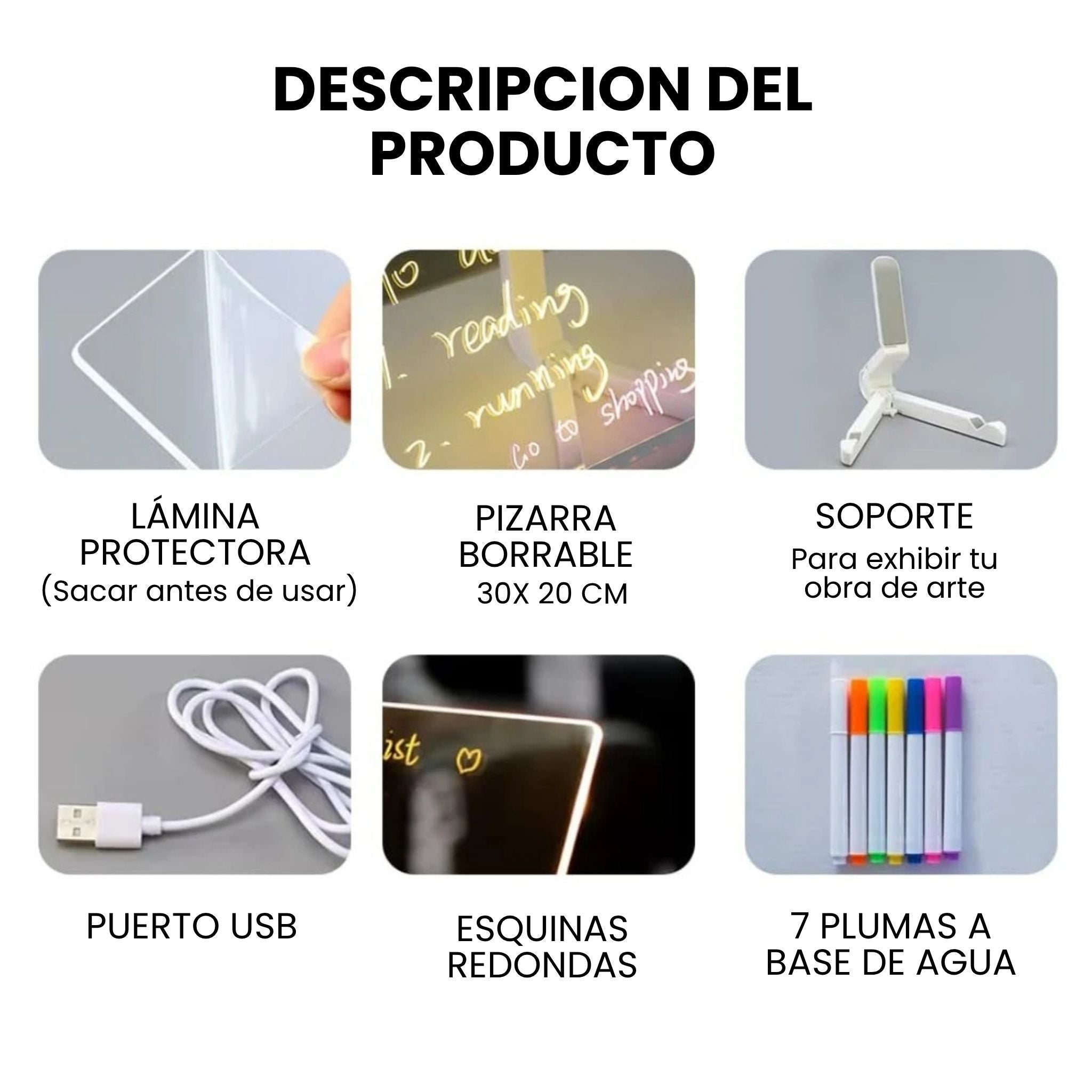 Pizarra Mágica Luminosa